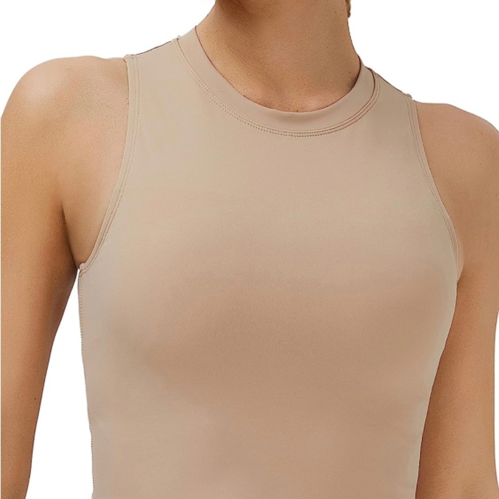 NEOSAN Sport Bras High Neck Removable Padded Yoga Crop TopsWorkout Tank Tops - Picture 4 of 5